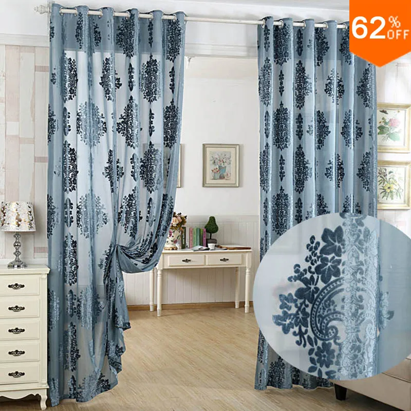 curtains and tulle Voile Elegant Fantasy curtain decoration curtains for living room For The House Velvet chart tulle curtains