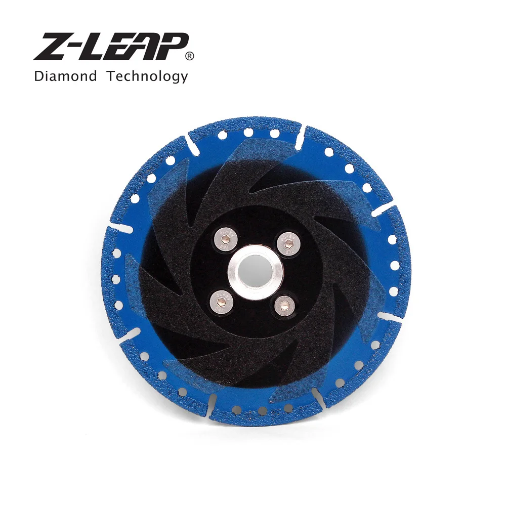Z-LEAP 5 "125 มิลลิเมตรสูญญากาศ Brazed เพชรตัด 5/8-11 หรือ M14 หน้าแปลน Multi อเนกประสงค์กู้ภัยบดล้อ