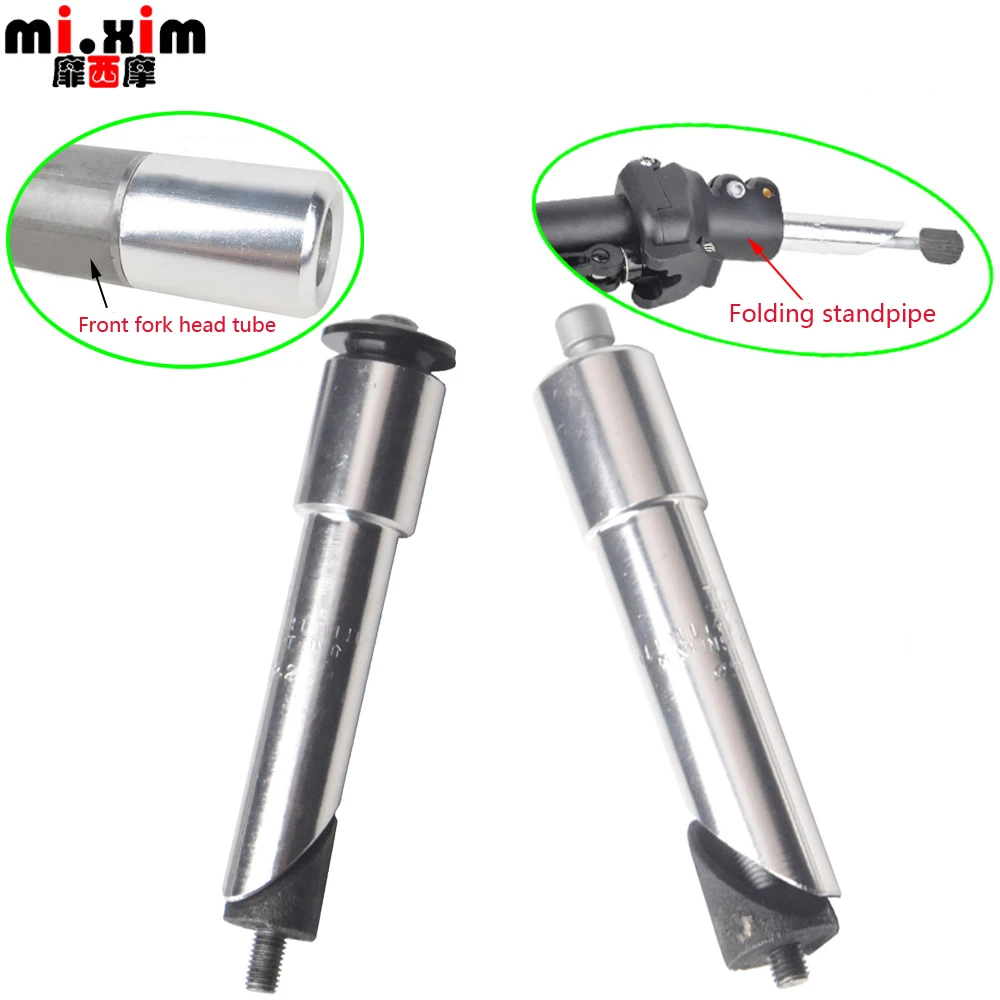 Folding bike head tube front fork hanging core mountain bike handlebar stem higher increased front fork 30mm