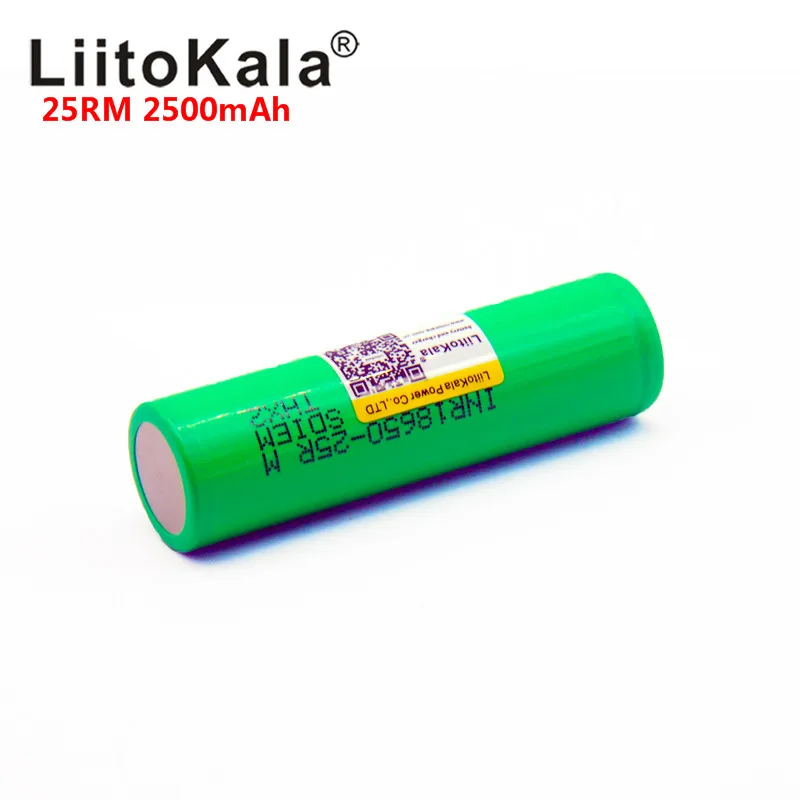 LiitoKala 18650 2500mah INR1865025R 20A rozładowania baterii litowych wysokiej mocy rozładowania baterii