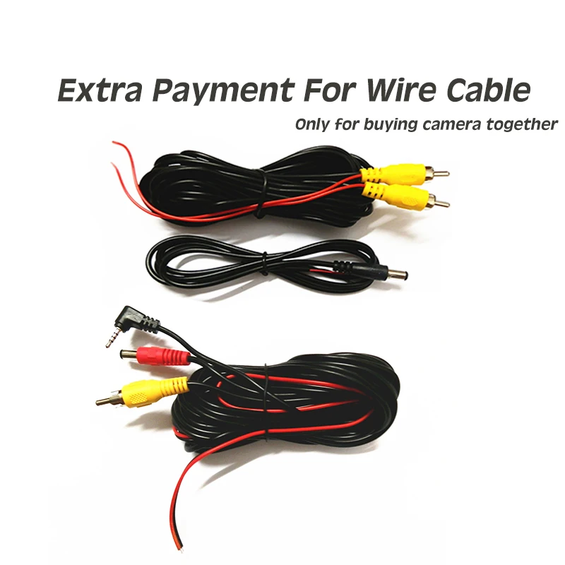 Extra Payment for Wire Cable RCA Port for DVD / Monitor  2.5MM Earphone Port for Portable GPS NO Seperate Single Selling