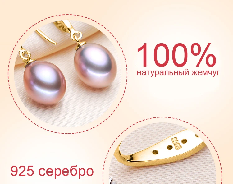 Echte Natürliche Süßwasserperlen-Ohrringe für Damen, Elegante 925 Sterling Silber Kultivierte Perlen-Tropfenohrringe, Geschenk zum Jahrestag für die Ehefrau – Detail 4