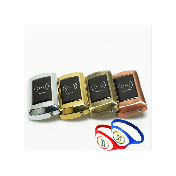Free Shipping Electronic RF Locker Lock and Keys Cabinet Sauna with Free Wristband Key or Fob Key