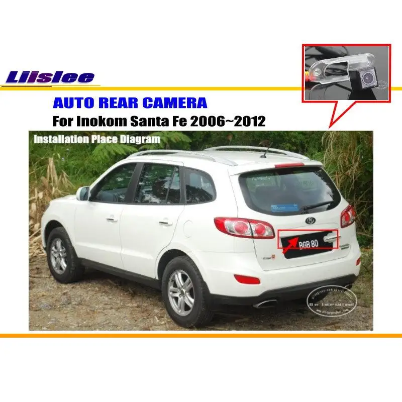 

For Inokom Santa Fe 2006-2012 Car Rear View Rearview Camera Backup Parking Back AUTO HD CCD CAM Accessories Kit