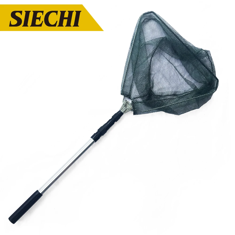 Aluminum Alloy Retractable Fishing Net 150/170/210cm Telescoping Foldable Landing Net Pole Folding Landing Net For Fly Fishing