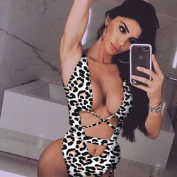 New Style Sexy Hollow One Piece Swimwear Women Bandage Monokini Swimsuit Mujer Trikini Maio Biquini Maillot Femme Badpak Damskie