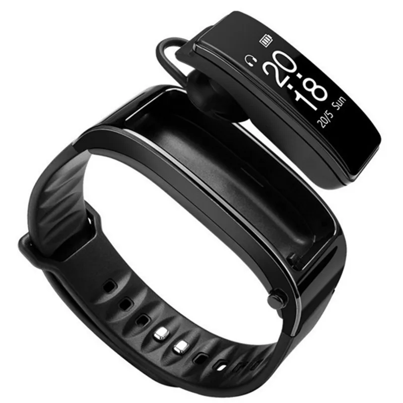 Smart Bracelet Heart Rate Fitness Tracker Sleep Monitor Bluetooth Call Headset Sports Oled Screen Wristbands Band IOS Andriod