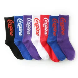 New street hip hop skateboard combed cotton men's socks, fashion sports couple socks tide socks men Street couple socks