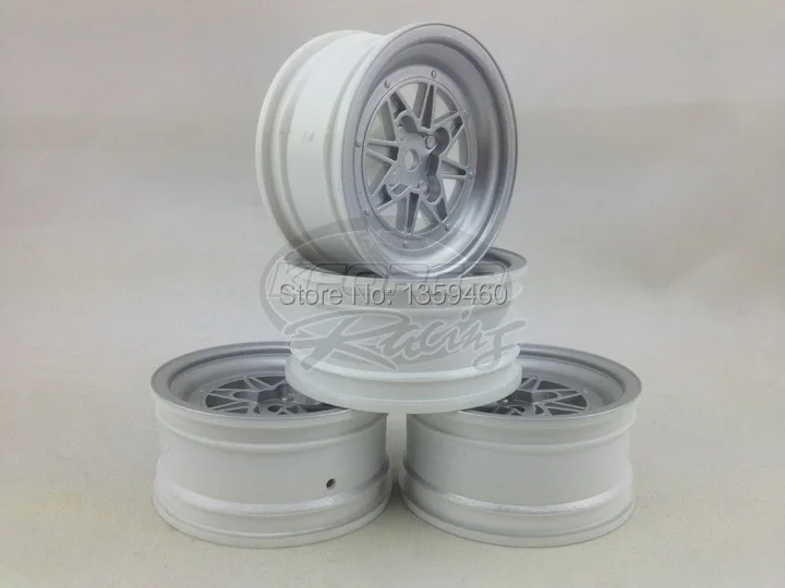 4pcs 1/10 Touring&Drift Wheel Rim  M8S  (Painting Silver) 3mm offset  fits for 1:10 Touring&Drift Car 1/10 Rim