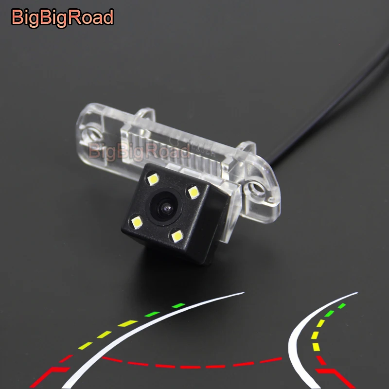 

BigBigRoad Car Intelligent Dynamic Trajectory Tracks Rear View Backup Camera For Mercedes Benz SL Series R230 GL X164 2008 -2012