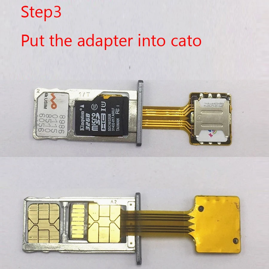 Hybrid Double Dual SIM Card Micro SD Adapter for Android Extender 2 Nano Micro SIM Adapter for XIAOMI REDMI NOTE 3 4 3s PRO Max