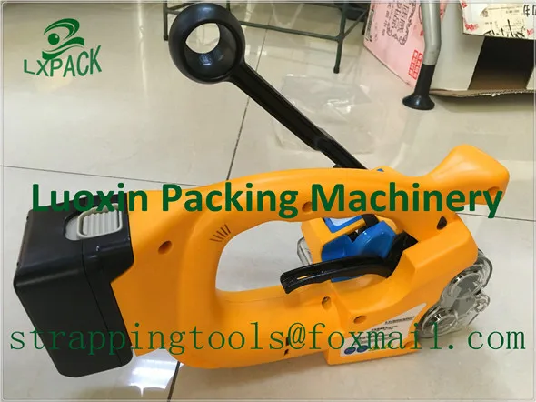 LX-PACK Lowest factory price Electric PET Strapping Machine Battery Powered PET Plastic PP Strapping Tools 13-19MM PET PP strap