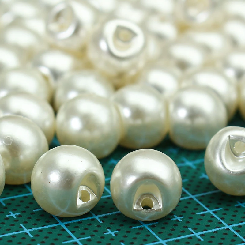 10mm 60pcs/Set Round Sewing Buttons Pearl Buttons for Clothing Sewing Accessories Clothing Scrapbooking Garment DIY Apparel Tool