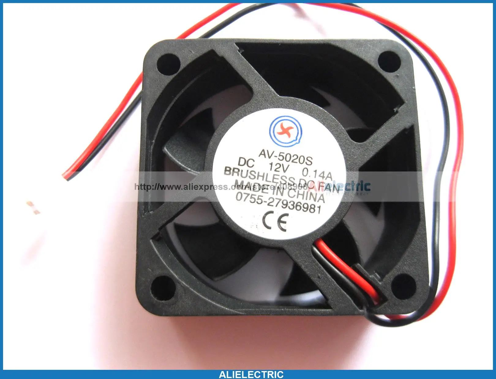 5 Pcs Brushless DC Cooling Fan 5 Blade 12V 5020s 50x50x20mm