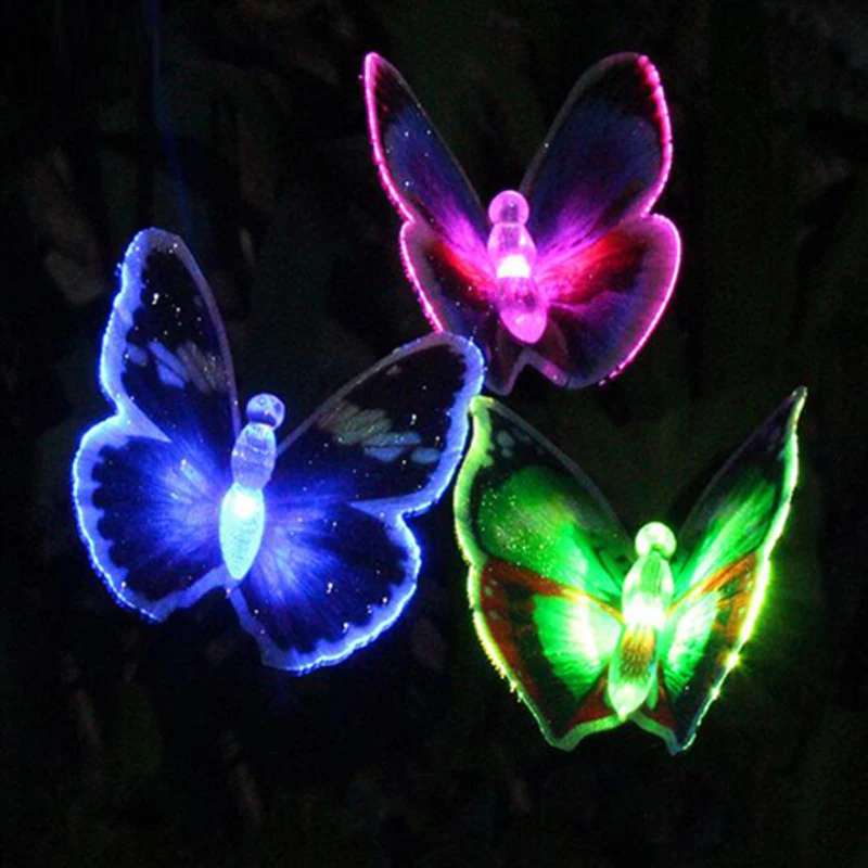 

Solar Light Outdoors LED Garden Waterproof Butterfly Solar Lamp LED For Garden Decoration Path Lawn Lamp Garden Solar Light