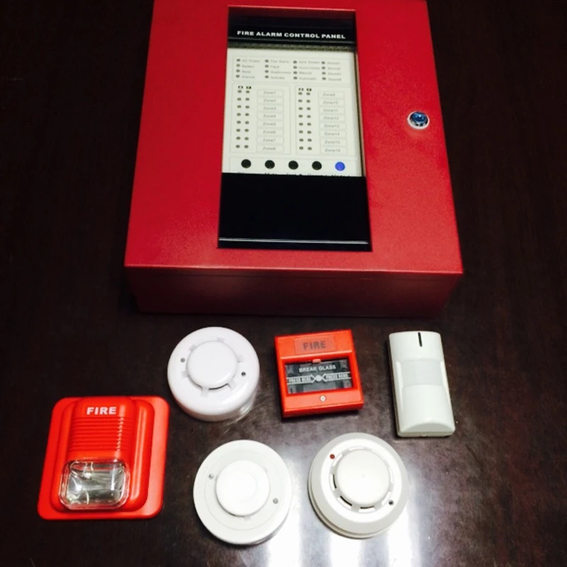 Fire Alarm 4 Zone Security Alarm Panel Conventional Fire Alarm Control Panel For Home School Shop Building