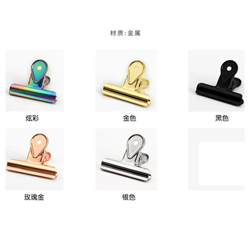 Free Shipping (3pcs/lot) 65mm Water drop Clips Bulldog clip stainless steel paper clip Office supply metal bill clip