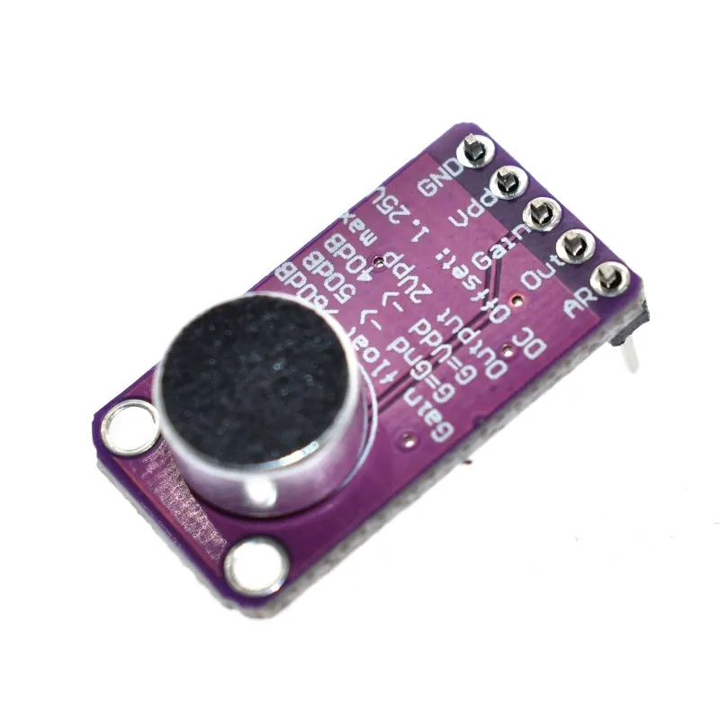 MAX9814 Microphone AGC Amplifier Board Module Auto Gain Control for Arduino Programmable Attack and Release Ratio Low THD