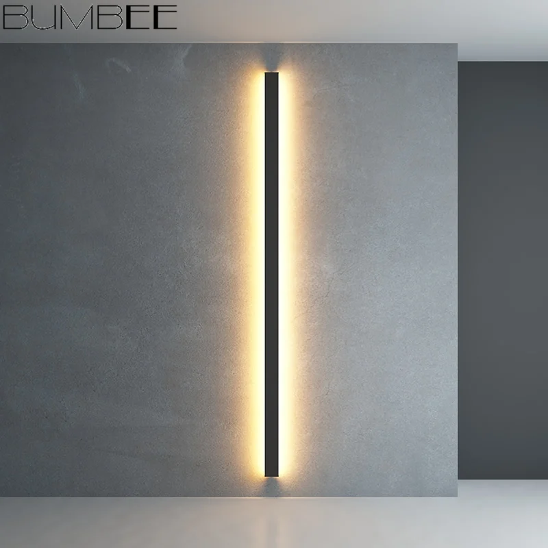 Minimalist Creative Long Wall Lamp Modern Simple Nordic Led Wall Lamp Led Modern Indoor Living Room Wall Lamp LED Loft Wall Lamp