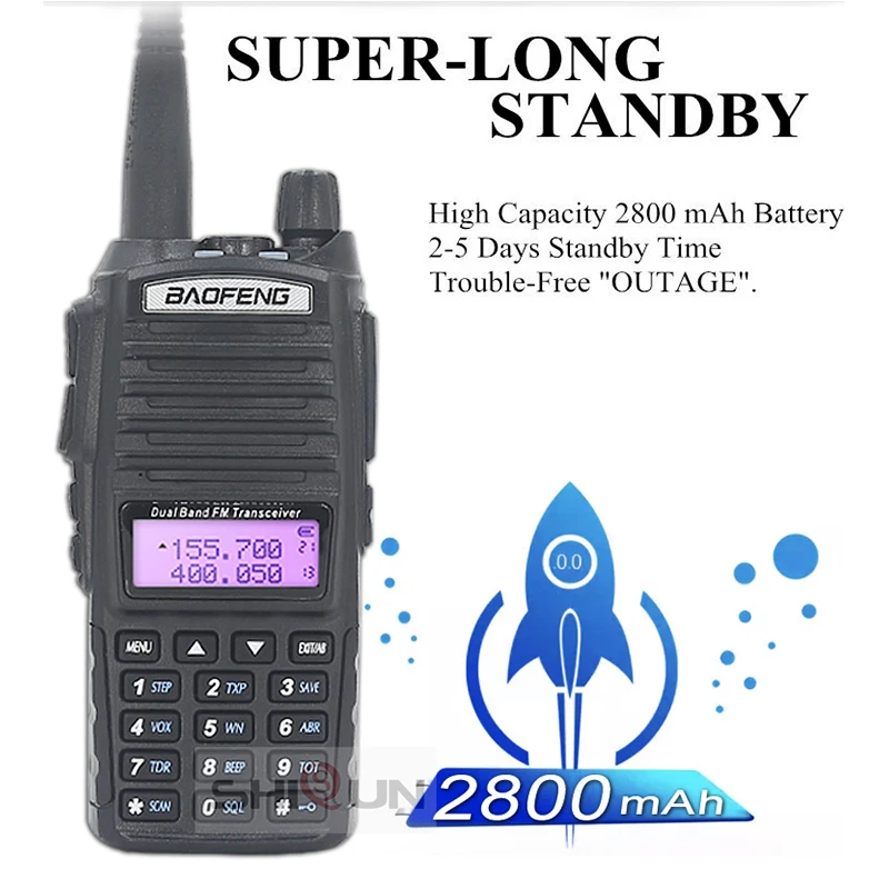 2025: 2pcs UV-82 8W Walkie Talkie อุปกรณ์เสริม 5W วิทยุ UV82 Dual PTT วิทยุ Dual Band UHF VHF วิทยุ 10 KM UV-82 HP
