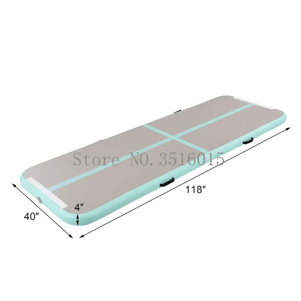 Pista de ar caindo esteira inflável ginástica airtrack 3*1*0.1m com bomba para prática de ginástica, líder de torcida caindo, parque