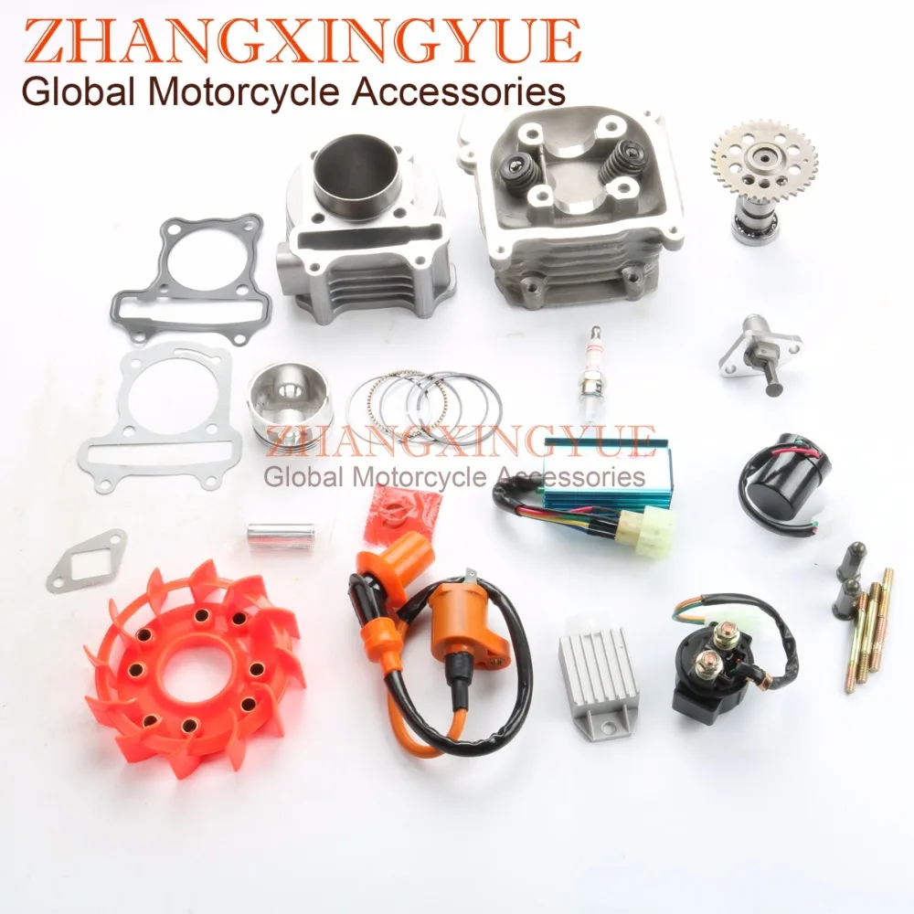 80cc Big Bore Kit Performance Cam CDI Coil Variator Carburetor GY6 139QMB 47mm