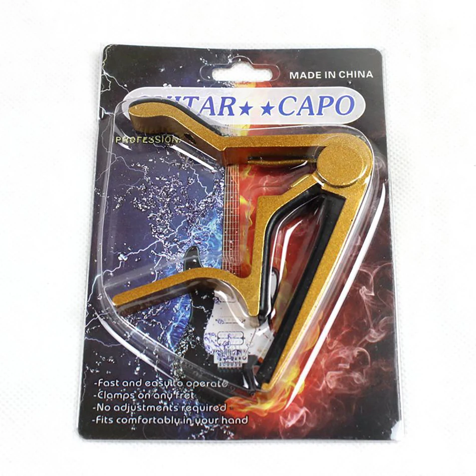 YUEKO High Quality Metal Guitar Capo Electric Acoustic Guitar Capo Bass Ukulele Capo Premium Material Metal Capo Music Gifts