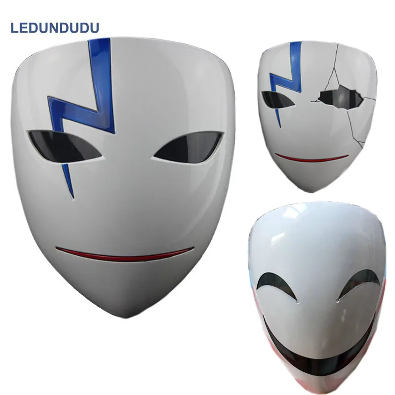 High Quality Darker Than Black Hei Lee Li Shenshun Resin Masks Cosplay Props Halloween Smile Party Masks