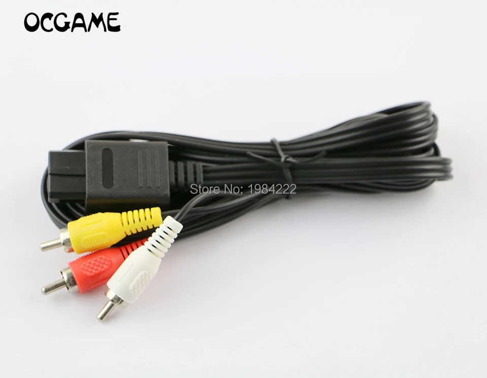 

OCGAME 3pcs/lot 1.8M TV S-Video AV Cable To RCA For Super Nintendo N64 SNES Game Console Video Audio Cables Adapter Cord