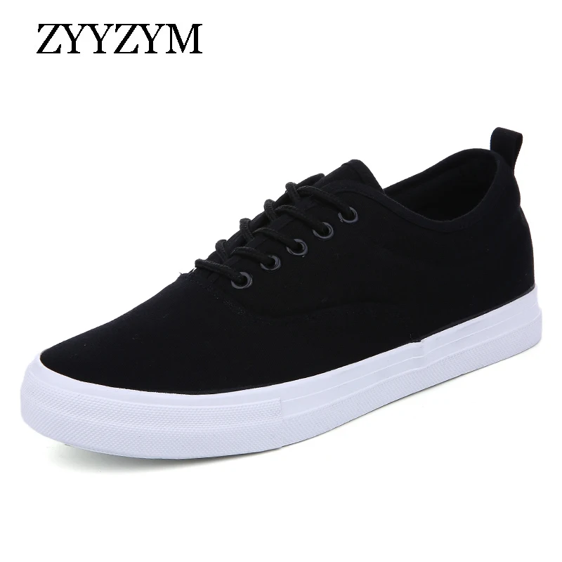 Men Shoes Lace-Up Classic Canvas Style Breathable Fashion Sneakers Men's Vulcanized Shoes