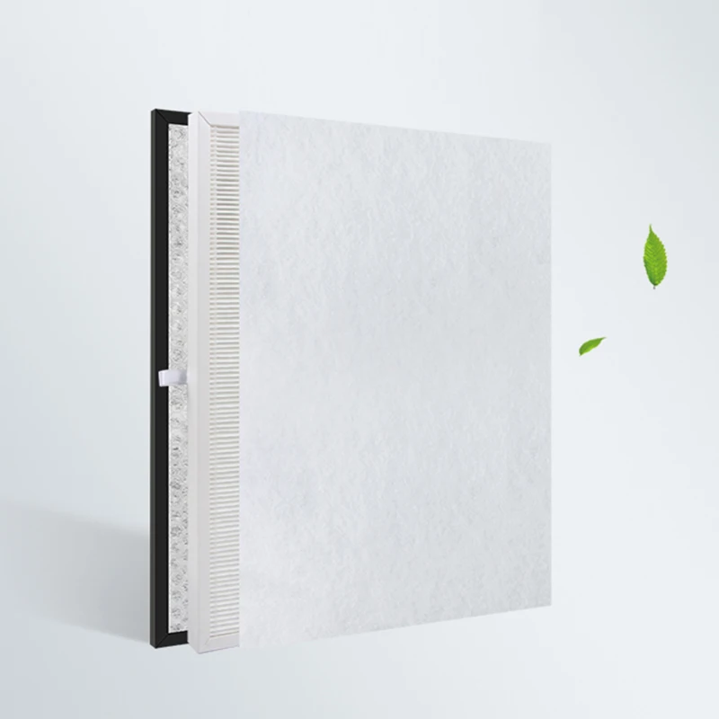 Hot sale HJZ2202 white dust hepa air filters +activated carbon filter, high efficient composite air purifier parts for KJF2105T