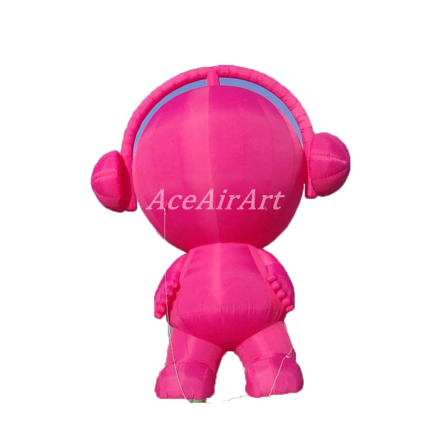 Inflatable Cartoon Character Music master Musical mascot red made in China