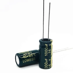 50pcs/lot 16V 1000UF 8*16  aluminum electrolytic capacitor 1000uf 16v 20%