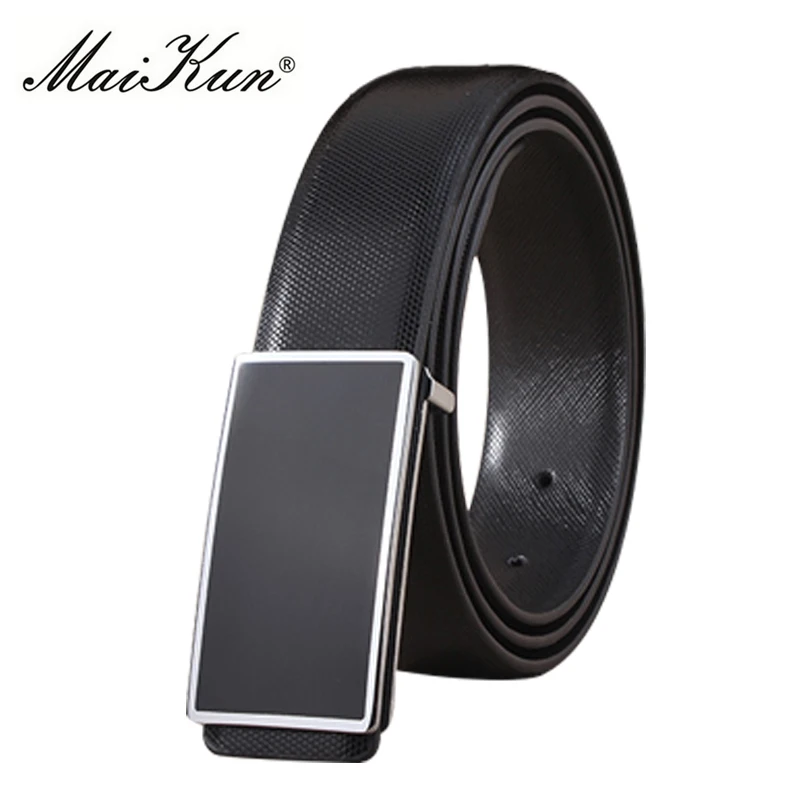 Maikun PU Leather Belts for Unisex Designer Brand Luxury Belt for Men Women High Quality Belt for Jeans