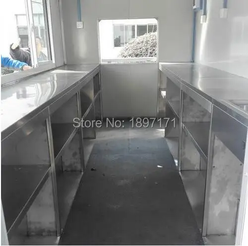 4 륜 핫도그 이동식 푸드 트레일러, 커피 푸드 카트, 대형 푸드 트럭