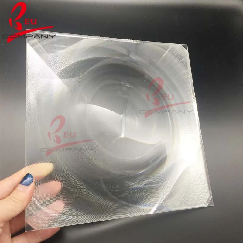 PMMA Square Fresnel lenses 280*280 mm Focal length 600 mm Optical Fresnel Lenses