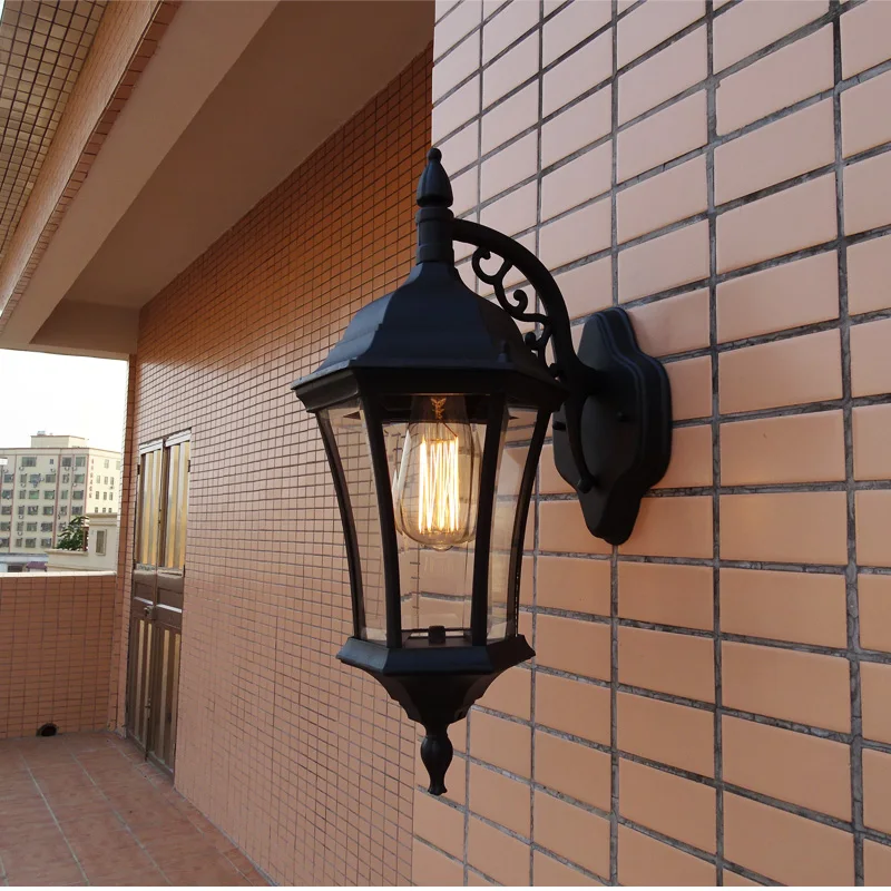 

Simple continental style outdoor Wall Lamps all aluminum waterproof balcony garden doorway corridor light LU627100 ZL388