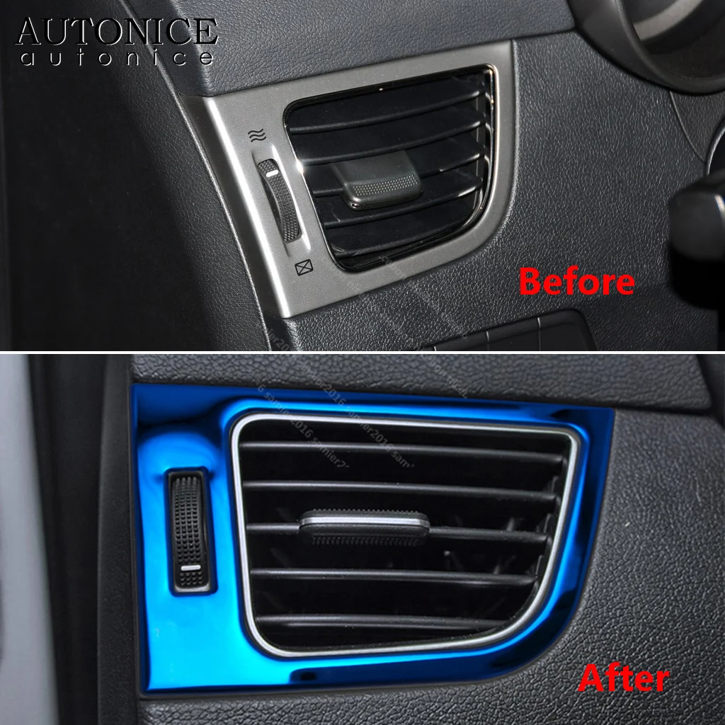 Stainless Air Conditioning Dashboard Vent Cover for HYUNDAI Elantra 2011-2015