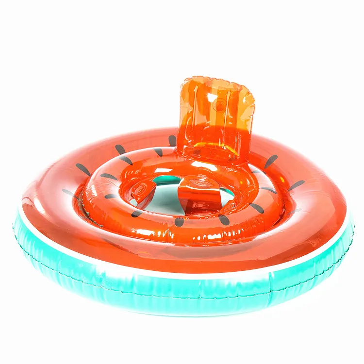 Summer Cute Watermelon Inflatable Boat Baby Kid Outdoor Play Water Swim Pool Toy Floating Boat Toy 2021