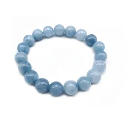 New blue Tiger Eye Beads Buddha Bracelets & Bangle Elastic Rope aquamarin 6mm 8MM Natural Stone Bracelets For Women Men Jewelry