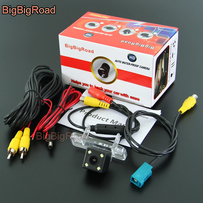 

BigBigRoad Car Rear View Reverse Backup Parking Camera For Mercedes Benz CLS W209 CLS 300 320 350 500 Night Vision