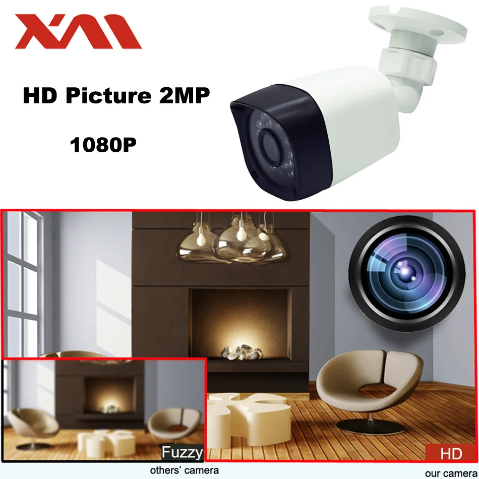 XM 1080P XVI Camera Surveillance AHD Surveillance CCTV High Resolution IR Cameras PAL NTSC Outdoor Video Cameras