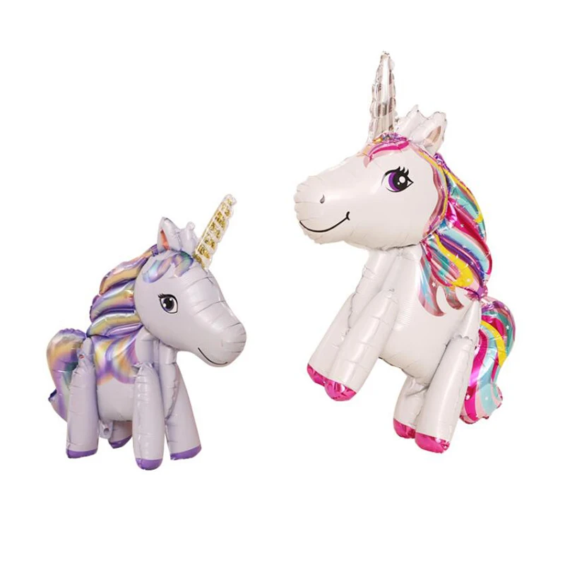 Aluminum foil unicorn balloon birthday party children birthday balloon party decoration baby full moon commemoration baloon