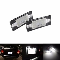 ANGRONG 2x LED License Number Plate Light For Porsche Cayenne 955 957 For VW Passat B5.5 5D Touring Touareg 7L Tiguan (CA204)