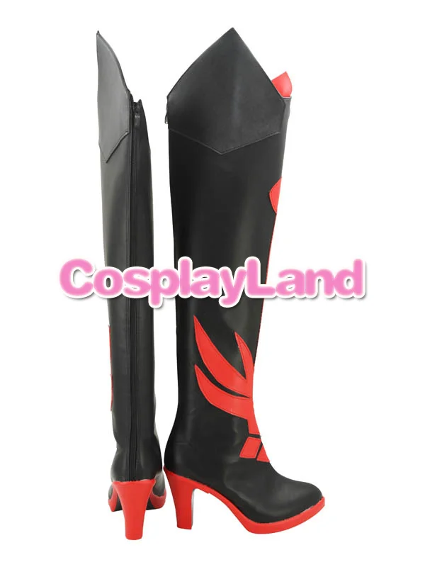 ELSWORD Elesis Brimson Avenger Cosplay Boots Shoes Anime Party Cosplay Boots Custom Made Women High Heel Shoes