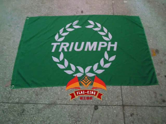 

Triumph Motorcycles car flag ,90X150 CM size,Digital printing,flag king