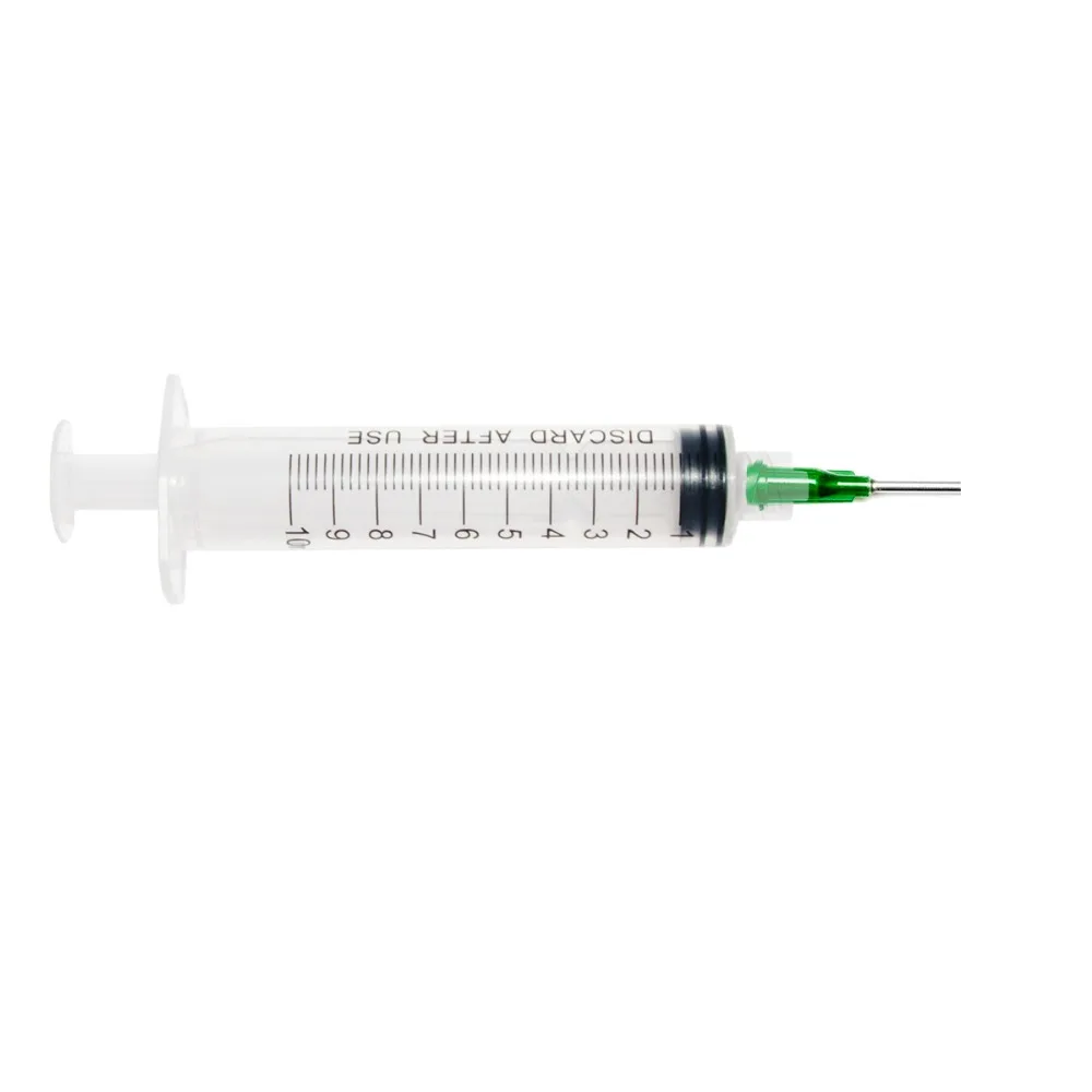 10ml hình Ống Tiêm với Kim cho Phòng Thí Nghiệm và Sử Dụng Nhiều kim phun Dụng Cụ 0.5inch 14G Cùn Đầu Pha Chế Kim với luer khóa
