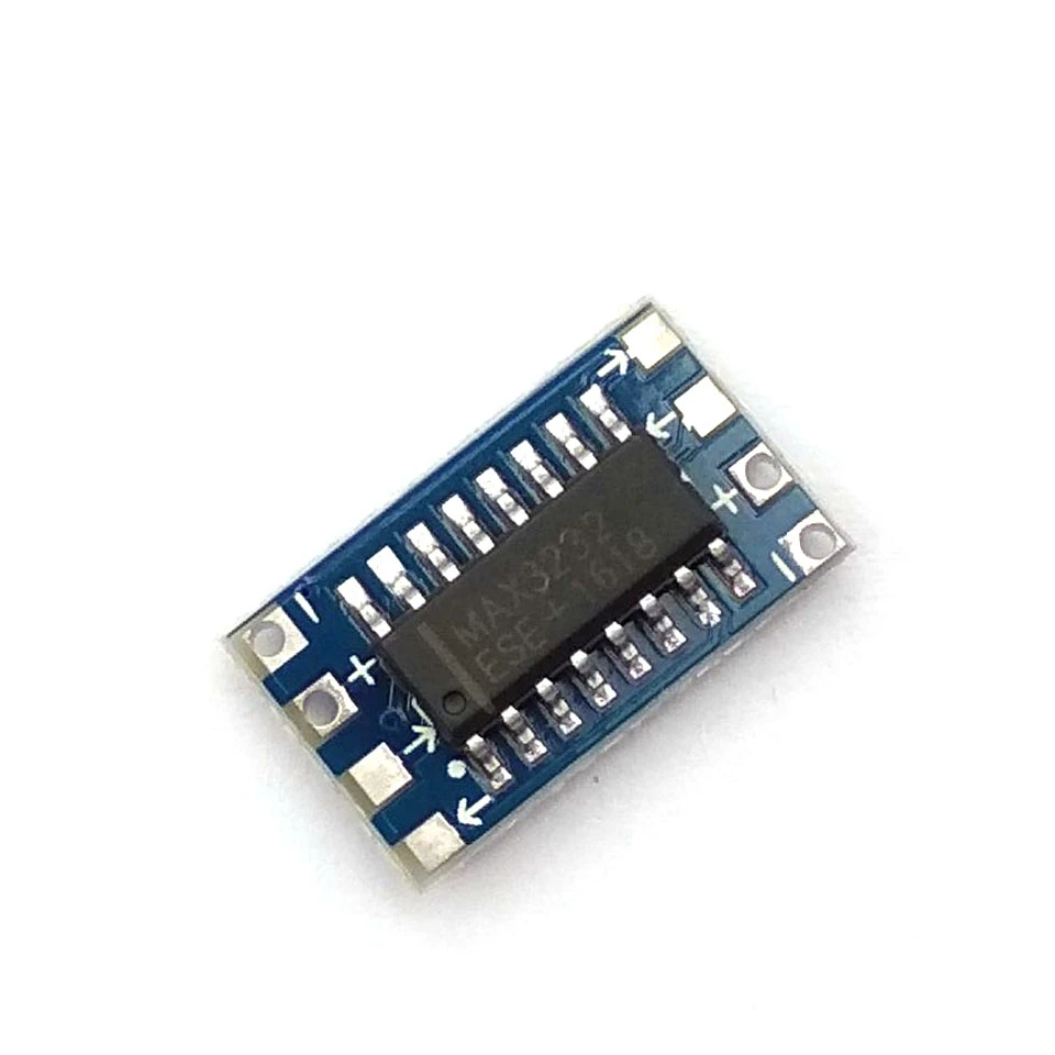 10pcs Serial Port For MCU Mini RS232 to TTL Converter Adaptor Board Module MAX3232 3-5V Electronic Parts Development