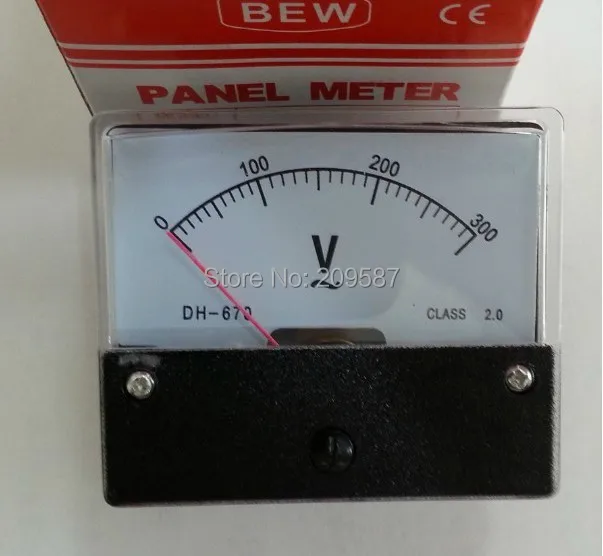 Analog Volt Voltage Voltmeter Panel Meter AC 0-300V(DH670)