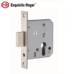 Cerradura de puerta con núcleo de manija de paso, candado de puerta interior, 40, 45, 55mm, Hardware de cuerpo de cerradura, tubería interior de puerta Invisible